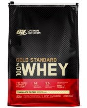 Gold Standard 100% Whey, ванилов сладолед, 4.54 kg, Optimum Nutrition