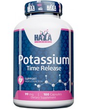 Sustained Release Potassium, 99 mg, 100 капсули, Haya Labs