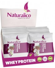 Whey Protein, бял шоколад с ягода, 24 сашета, Naturalico