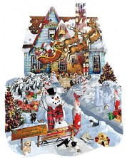 Пъзел SunsOut от 1000 части - Коледа вкъщи, Лори Шори -1