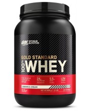 Gold Standard 100% Whey, бисквити и сметана, 908 g, Optimum Nutrition -1