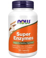 Super Enzymes, 180 капсули, Now -1