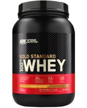 Gold Standard 100% Whey, шоколад с фъстъчено масло, 908 g, Optimum Nutrition