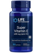 Super Vitamin E, 268 mg, 90 софтгел капсули, Life Extension -1