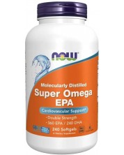 Super Omega EPA, 240 гел капсули, Now -1