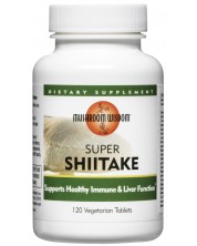 Super Shitake, 120 таблетки, Mushroom Wisdom