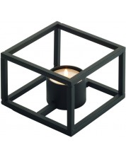 Свещник Philippi - Cubo, 10 x 10 x 7 cm, черен -1