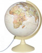 Светещ глобус - Политическа карта с антична визия, 30 cm -1