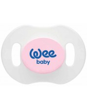 Светеща залъгалка Wee Baby - Розова, 0-6 месеца -1