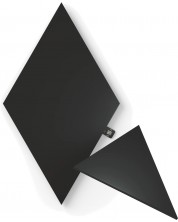 Светлинен панел Nanoleaf - Shapes Black Triangles Expansion Pack, черен -1