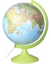 Светещ глобус - Физическа и политическа карта, 30 cm
