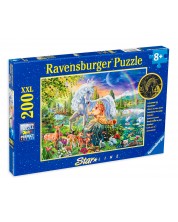 Светещ пъзел Ravensburger от 200 XXL части - Вълшебен еднорог -1