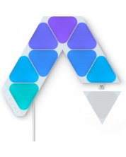 Светлинни панели Nanoleaf - Shapes Triangles Mini Starter, 9 броя, бели