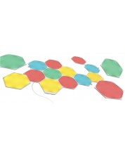 Светлинни панели Nanoleaf - Shapes Hexagons Starter, 15 броя, бели