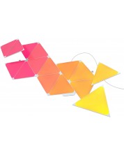 Светлинни панели Nanoleaf - Shapes Triangles Starter, 15 броя, бели