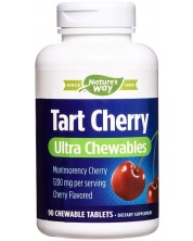 Tart Cherry, череша, 90 дъвчащи таблетки, Nature’s Way -1