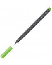 Тънкописец Faber-Castell Grip - Тревисто зелено, 0.4 mm -1