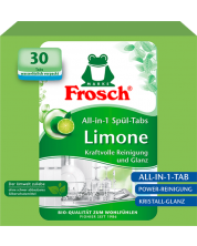 Таблетки за съдомиялна Frosch - Лимон, 30 броя -1