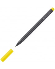 Тънкописец Faber-Castell Grip - Хромово жълто, 0.4 mm -1