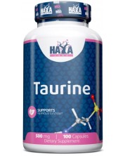Taurine, 500 mg, 100 капсули, Haya Labs