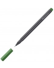 Тънкописец Faber-Castell Grip - Зелен, 0.4 mm -1