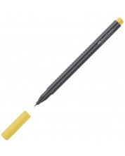 Тънкописец Faber-Castell Grip - Жълт, 0.4 mm -1