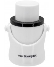 Тапа за шампанско с помпа 2 в 1 Vin Bouquet - VB FIT 1159, бяла -1