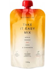 Take It Easy Mix Плодово пюре с овес, чия и канела, 180 g, Nutrino Lab