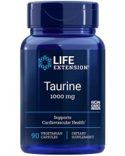 Taurine, 1000 mg, 90 веге капсули, Life Extension -1