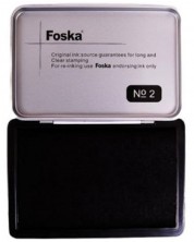 Тампон за печат №2  Foska - 84x122 mm, черен