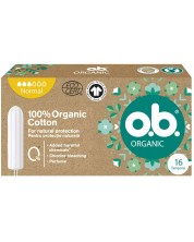 Тампони o.b. - Organic, Normal, 16 броя -1