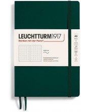 Тефтер Leuchtturm1917 Natural Colors - A5, тъмнозелен, страници на точки, меки корици -1