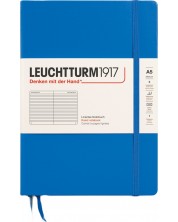 Тефтер Leuchtturm1917 New Colours - А5, линиран, Sky, твърди корици