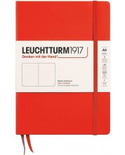Тефтер Leuchtturm1917 New Colours - А5, бели листове, Lobster, твърди корици