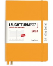 Тефтер Leuchtturm1917 Daily Planner - А5, оранжев, 2024 -1