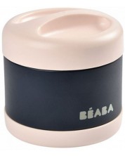 Термос за храна Beaba, Light pink/Dark blue, 500 ml