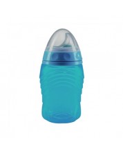 Тенировъчна чашка със стоп клапа Baby Nova - 300 ml, светлосиня