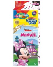 Темперни бои Colorino Disney - Junior Minnie, 12 цвята, 12 ml -1