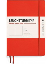 Тефтер Leuchtturm1917 New Colours - А5, бели листове, Lobster, меки корици -1
