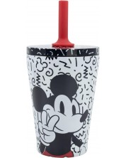 Термочаша със сламка Stor Mickey Mouse - Vibes, 360 ml