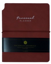 Тефтер Victoria's Journals Kuka - Бордо, пластична корица, 96 листа, А6