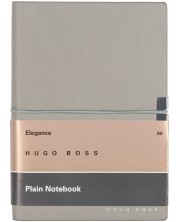 Тефтер Hugo Boss Elegance Storyline - A6, бели листа, сив -1