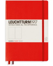 Тефтер Leuchtturm1917 - А5, бели страници, Red -1
