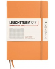 Тефтер Leuchtturm1917 New Colours - А5, на квадратчета, Apricot, твърди корици -1