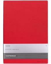 Тефтер Hugo Boss Essential Storyline - B5, с редове, червен -1
