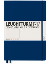 Тефтер Leuchtturm1917 Master Slim - А4+, бели страници, Navy -1