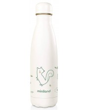 Термо бутилка с меко покритие Miniland - Natur, Катеричка, 500 ml