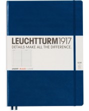 Тефтер Leuchtturm1917 Master Slim - А4+, линиран, Navy
