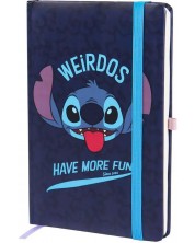 Тефтер Cerda Disney: Lilo & Stitch - Weirdos Have More Fun, A5 -1