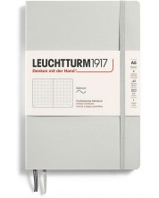 Тефтер Leuchtturm1917 Natural Colors - A5, сив, страници на точки, меки корици -1